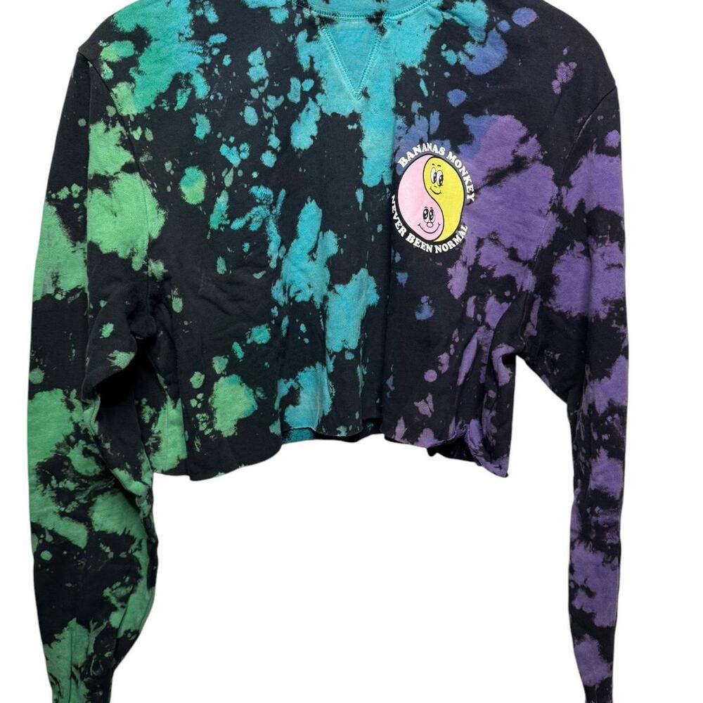 Bananas Monkey Women's Top YIN YANG TWINS Cropped